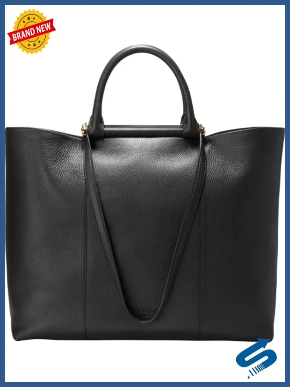Premium Leather Tote Bag with Adjustable Strap, Daily Work & Travel